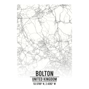 Bolton United Kingdom map