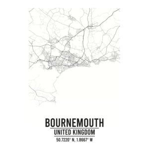 Bournemouth United Kingdom map