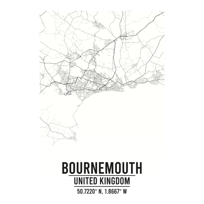 Bournemouth United Kingdom map