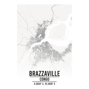 Brazzaville Congo map