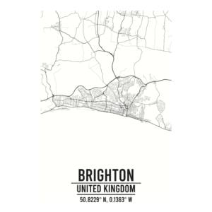 Brighton United Kingdom map
