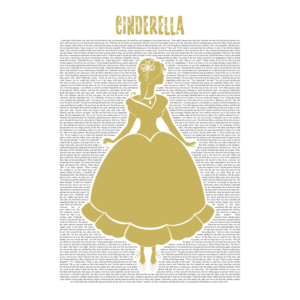 gold Cinderella print