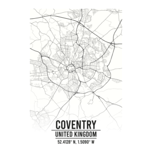 Coventry United Kingdom map