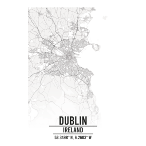 Dublin Ireland map