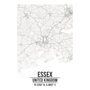 Essex United Kingdom map