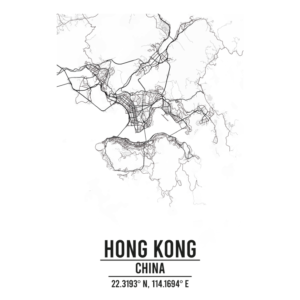 Hong Kong China map