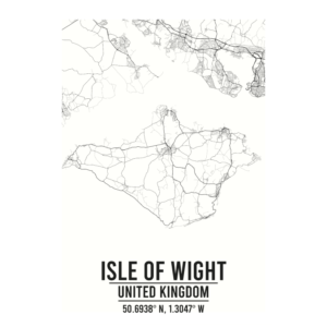 Isle of Wight United Kingdom map