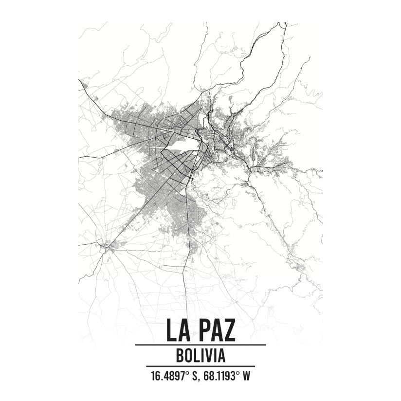 La Paz Bolivia Map