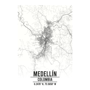 Medellín Colombia map