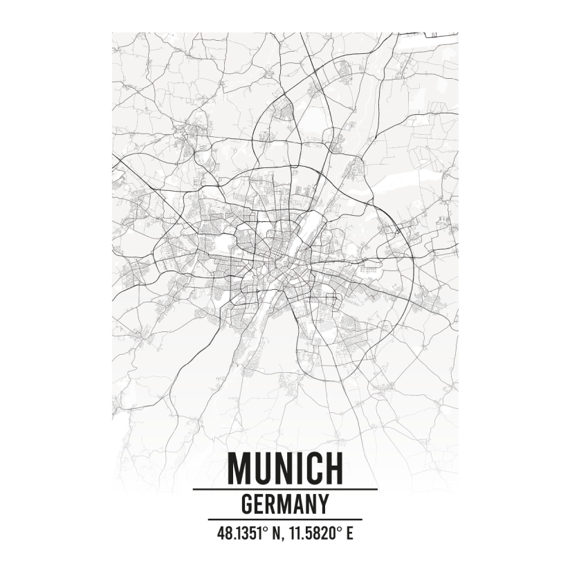 Munich Germany map