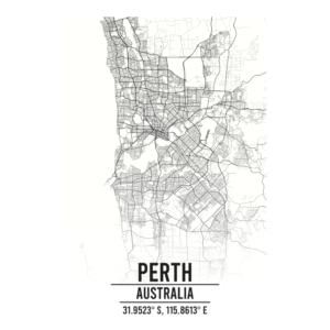 Perth Australia map