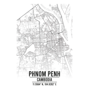 Phnom Penh Cambodia map
