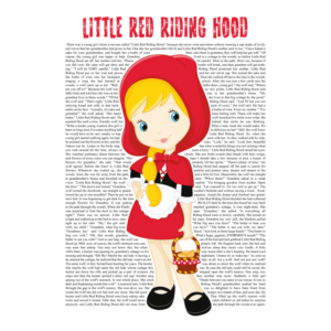 Little Red Riding Hood print