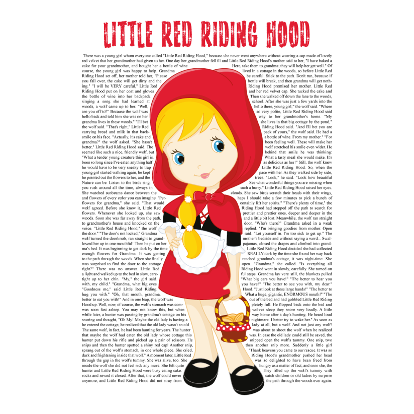 Little Red Riding Hood print