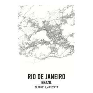 Rio de Janeiro Brazil map