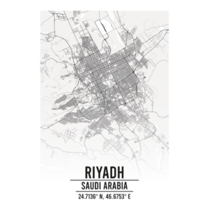 Riyadh Saudi Arabia map