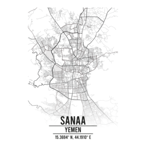 Sanaa Yemen map