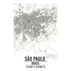 São Paulo Brazil map