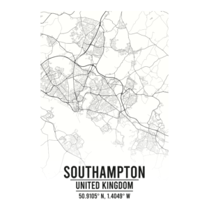 Southampton United Kingdom map