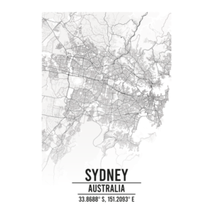 Sydney Australia map