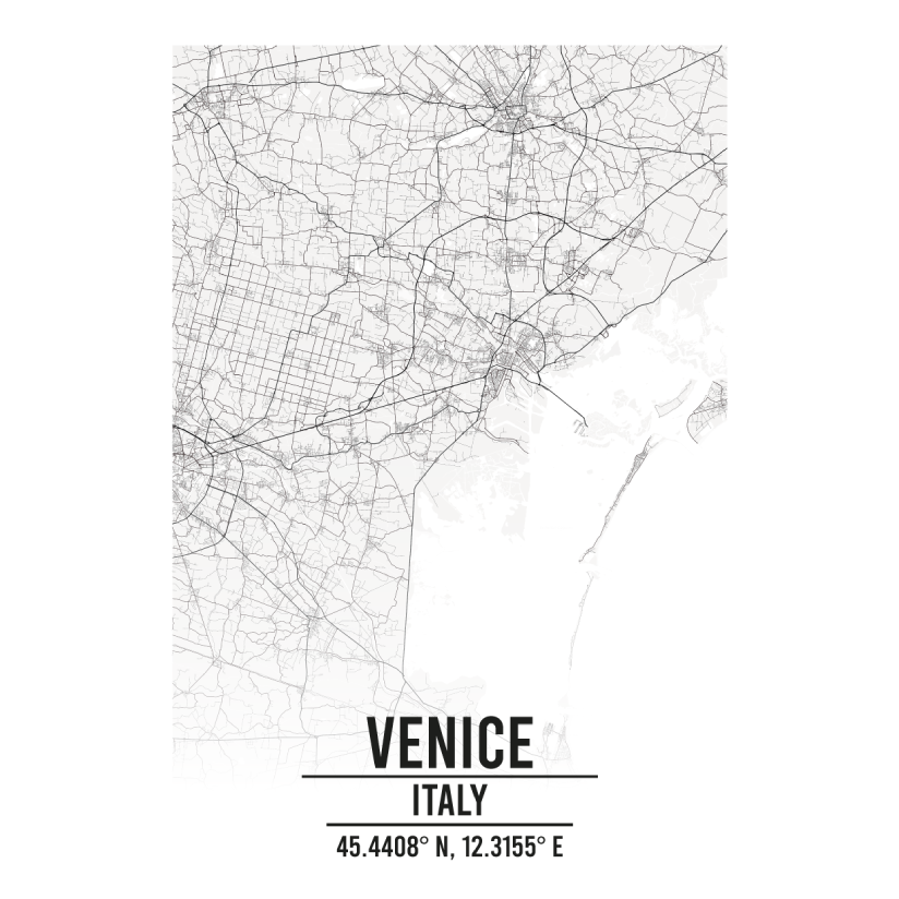 Venice Italy map