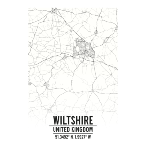 Wiltshire United Kingdom map