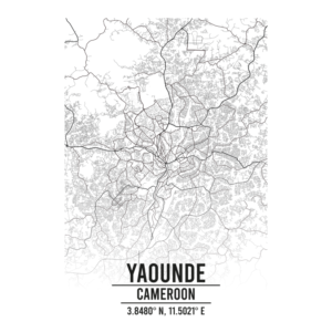 Yaounde Cameroon map