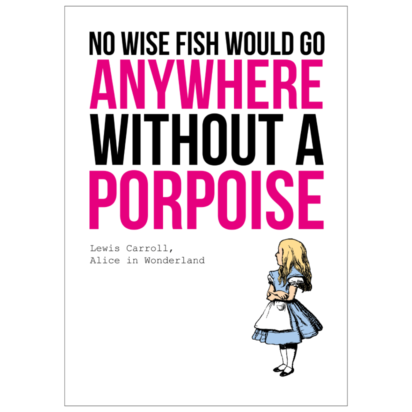 Alice in Wonderland Quote A3 Print 3
