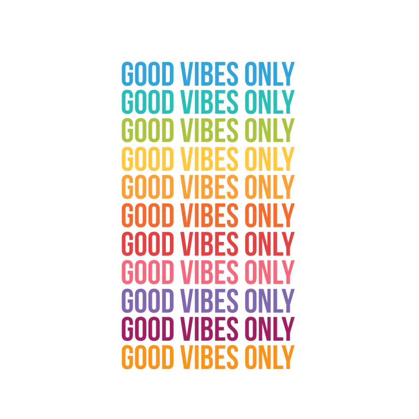 Good Vibes Only A3 Quote Print