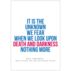 Harry Potter and the Half-Blood Prince Quote A3 Print