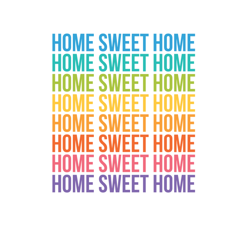 Home Sweet Home A3 Quote Print