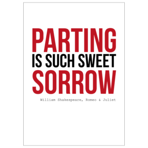 Romeo and Juliet Quote A3 Print