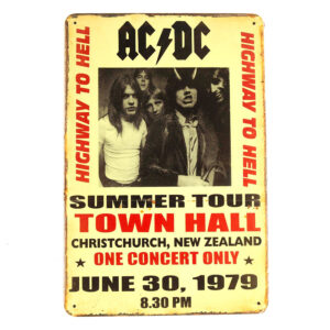 AC/DC Tin Sign