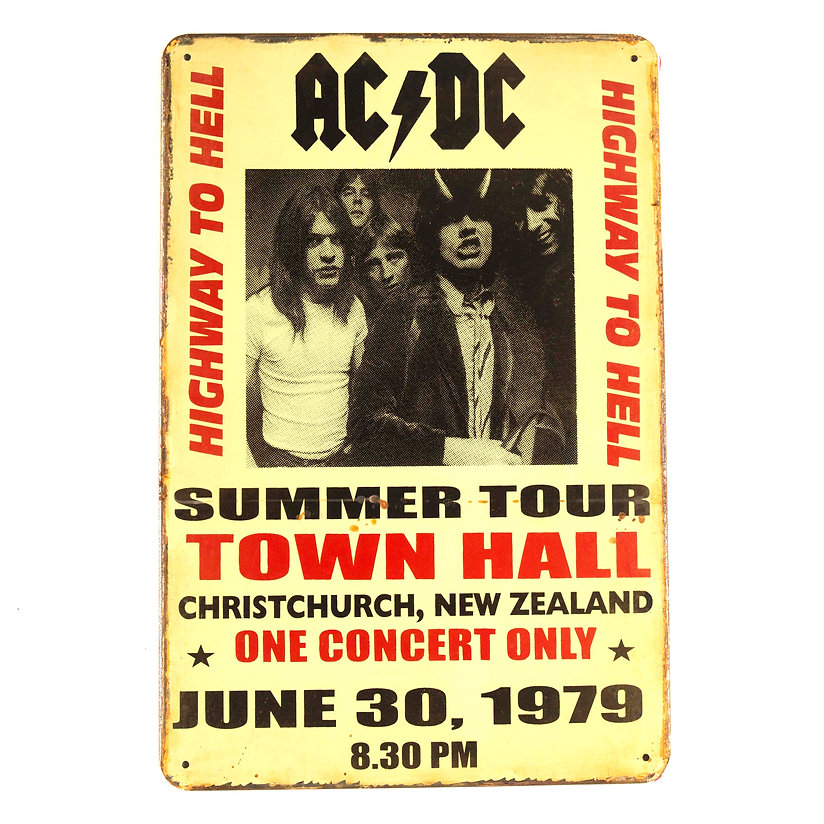 AC/DC Tin Sign