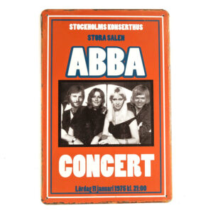 Abba Tin Sign