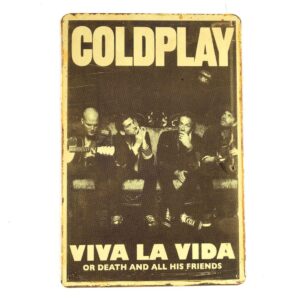 Coldplay Tin Sign