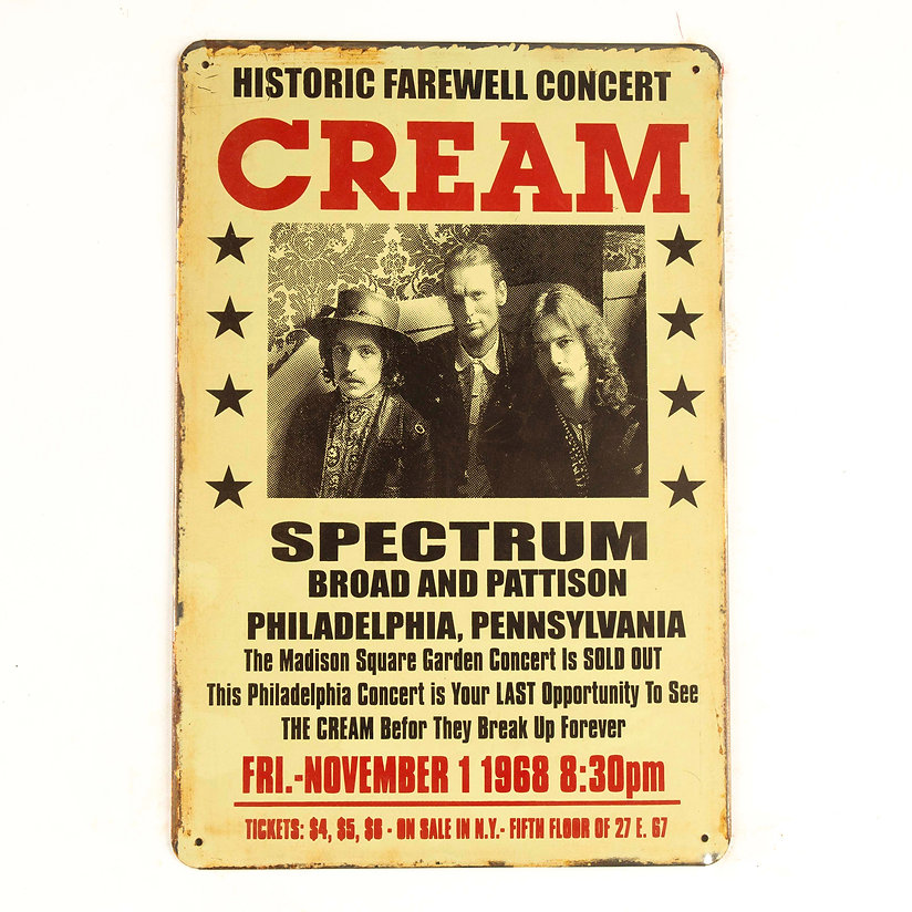 Cream Tin Sign