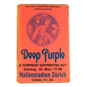 Deep Purple Tin Sign