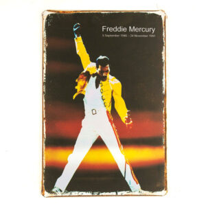 Freddie Mercury Tin Sign