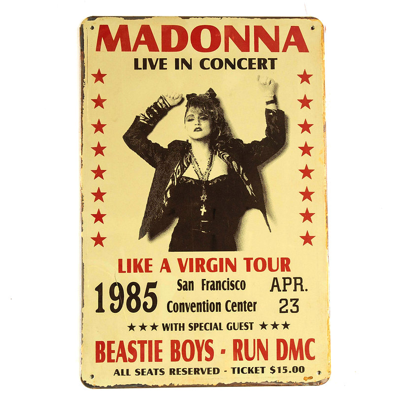 Madonna Tin Sign