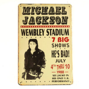 Michael Jackson Tin Sign