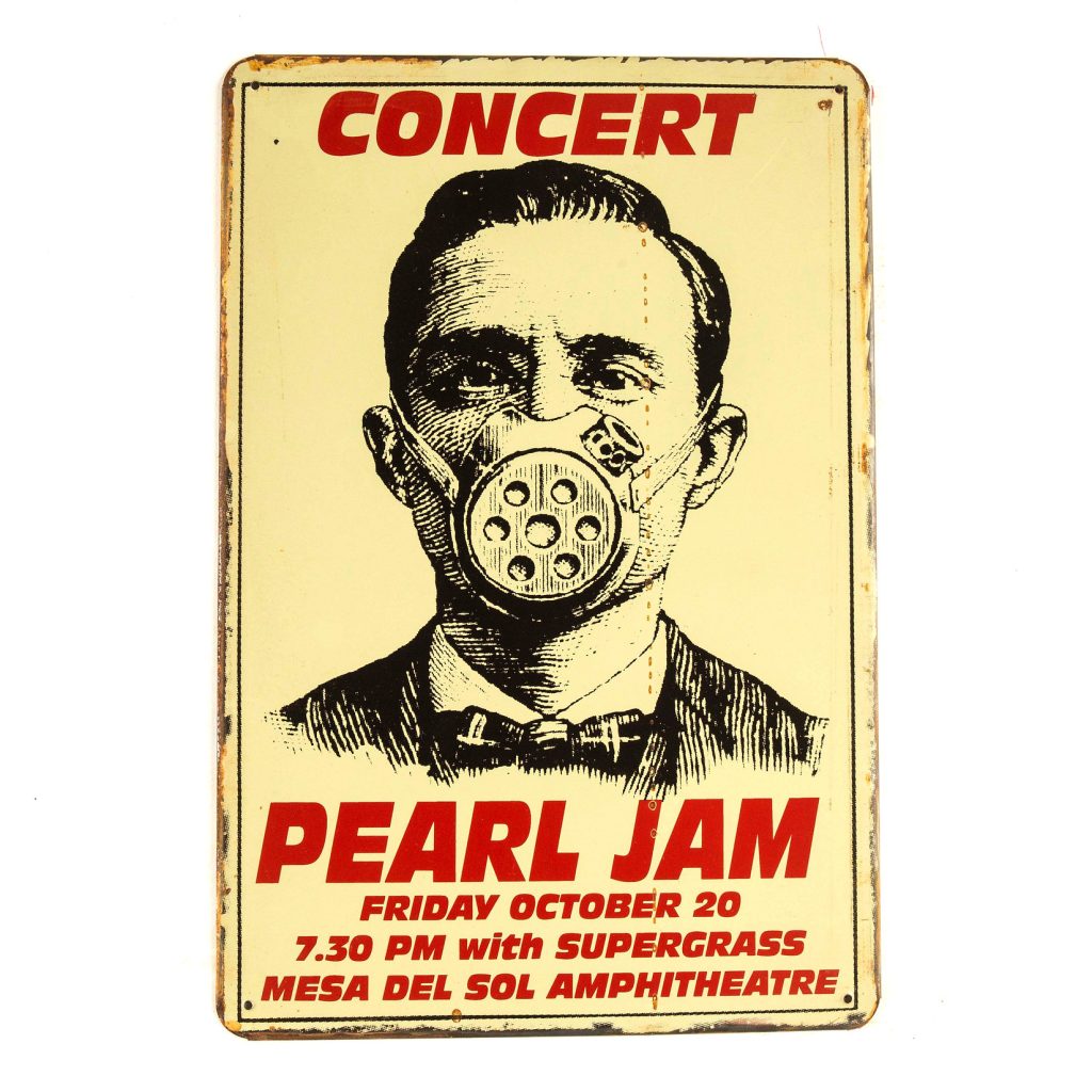 Pearl Jam Tin Sign