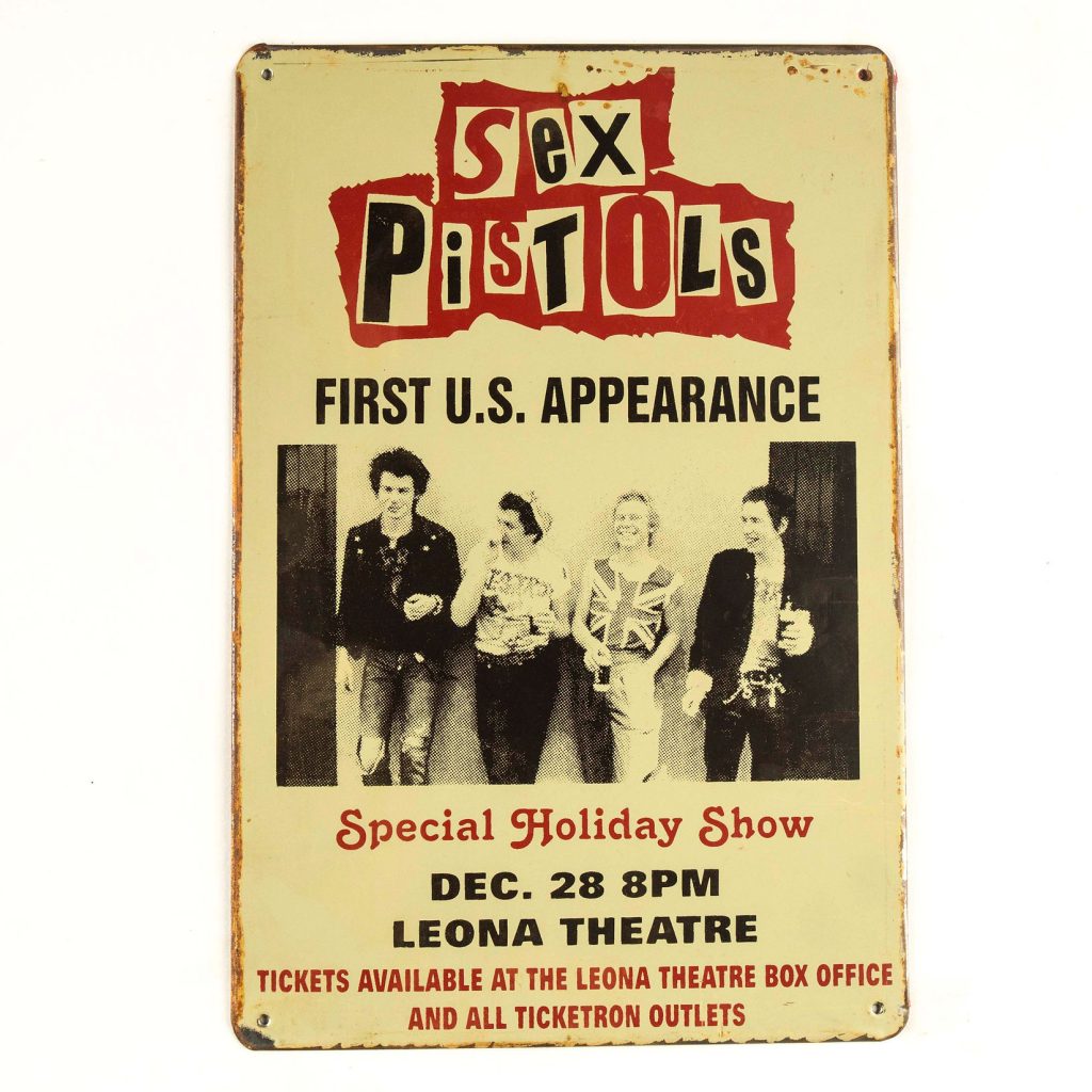 Sex Pistols Live Tin Sign